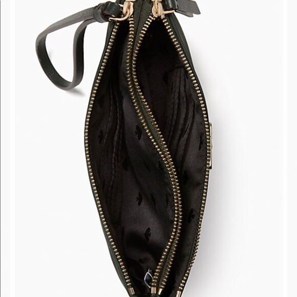 Kate Spade Dawn Medium Satchel & Double Zip Wallet in Evergreen New Purse - Picture 9 of 14